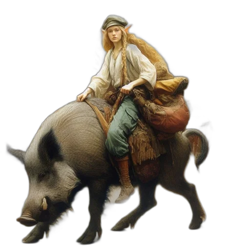 animal, concept art, fantasy art, photorealistic transparent PNG cut-out