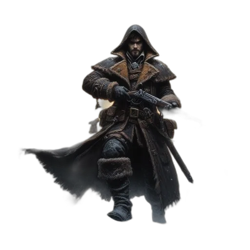 jacket, concept art, fantasy art, 3d render transparent PNG cut-out