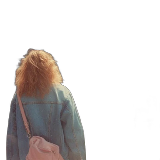 jacket, dress, hair, face transparent PNG cut-out