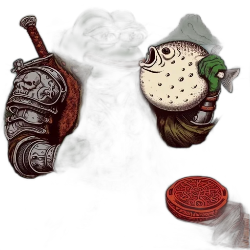 mask, hat, jewelry, staff transparent PNG cut-out