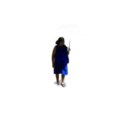 dress, jacket, staff, creature transparent PNG cut-out