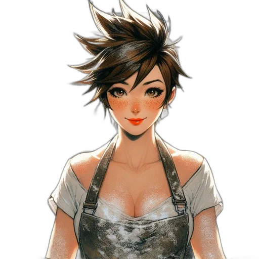 staff, dress, face, concept art transparent PNG cut-out