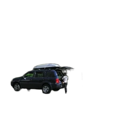 umbrella, car, staff, 3d render transparent PNG cut-out