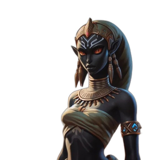 mask, jewelry, crown, staff transparent PNG cut-out
