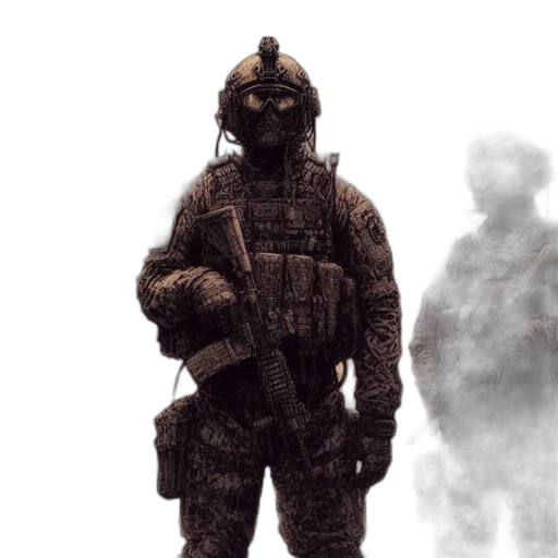 mask, weapon, jacket, creature transparent PNG cut-out