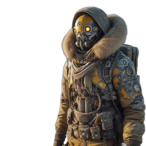 jacket, mask, creature, face transparent PNG cut-out