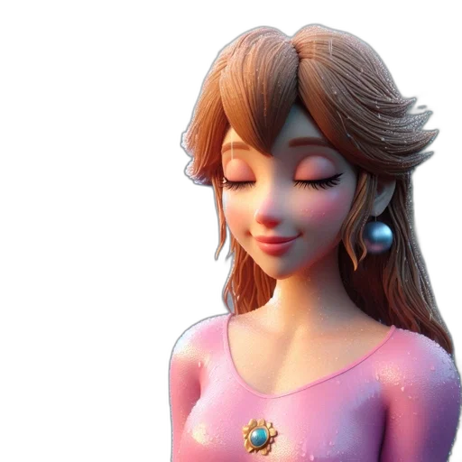 jewelry, dress, crown, 3d render transparent PNG cut-out