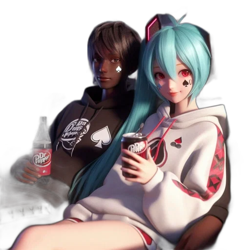 jacket, bottle, robot, anime transparent PNG cut-out