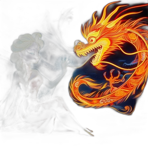 dragon, fantasy art, concept art, pixel art transparent PNG cut-out