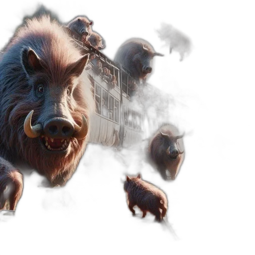 animal, creature, concept art, photorealistic transparent PNG cut-out