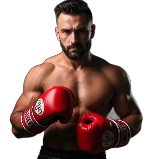 photorealistic, image, man, boxing transparent PNG cut-out