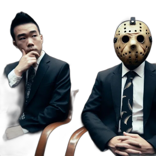 mask, concept art, courtroom, setting transparent PNG cut-out