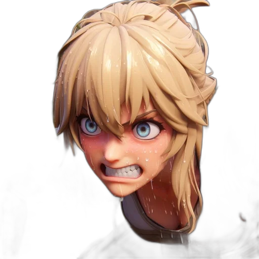 face, creature, mask, weapon transparent PNG cut-out