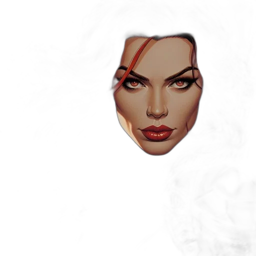 face, mask, jewelry, photorealistic transparent PNG cut-out