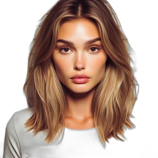 hair, face, crown, photorealistic transparent PNG cut-out