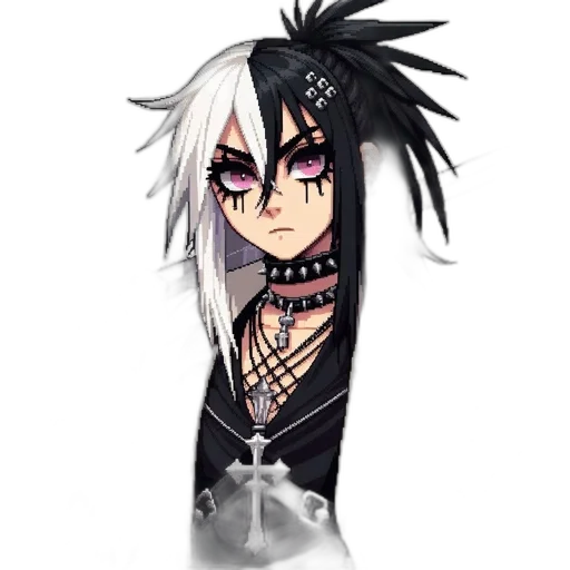 staff, hair, creature, weapon transparent PNG cut-out
