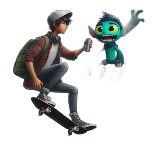 robot, creature, staff, concept art transparent PNG cut-out