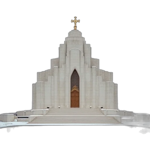 building, crown, concept art, 3d render transparent PNG cut-out
