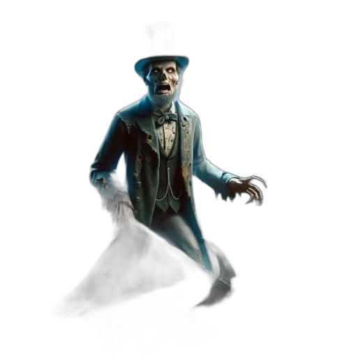 hat, mask, creature, staff transparent PNG cut-out