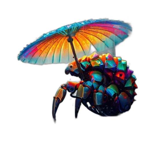 umbrella, animal, creature, dragon transparent PNG cut-out