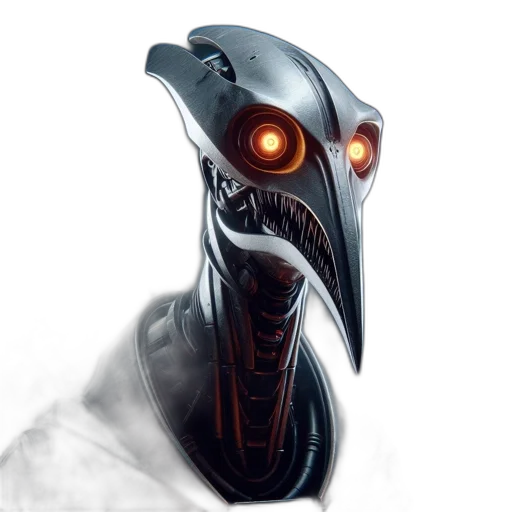 mask, robot, face, creature transparent PNG cut-out
