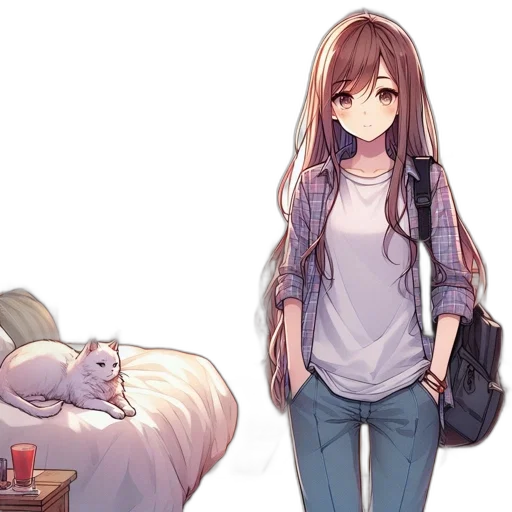 dress, staff, creature, furniture transparent PNG cut-out