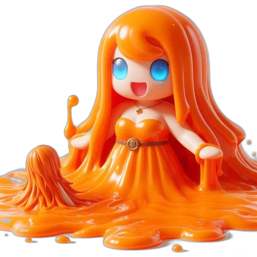 dress, hair, creature, concept art transparent PNG cut-out