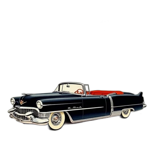 car, photorealistic, concept art, 1953 transparent PNG cut-out