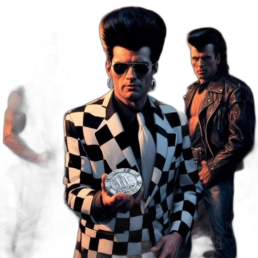 jacket, comic book art, concept art, cyberpunk transparent PNG cut-out