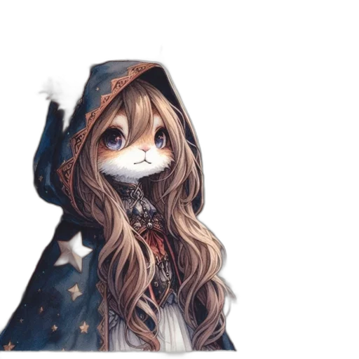 mask, staff, hat, jacket transparent PNG cut-out