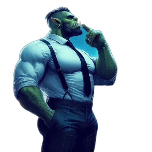 staff, robot, weapon, jacket transparent PNG cut-out