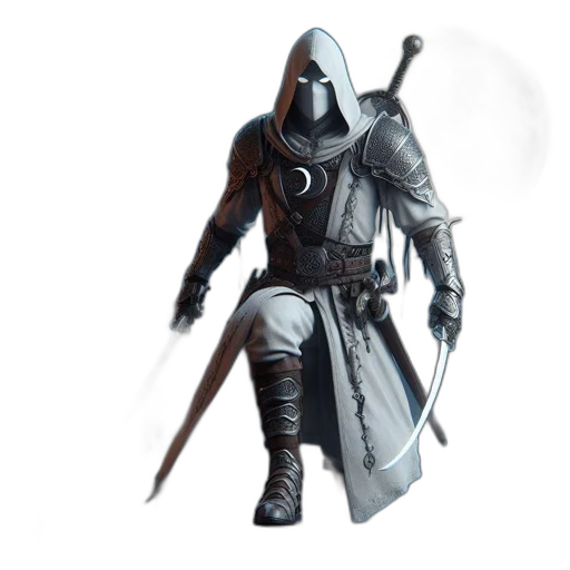 sword, weapon, jacket, mask transparent PNG cut-out