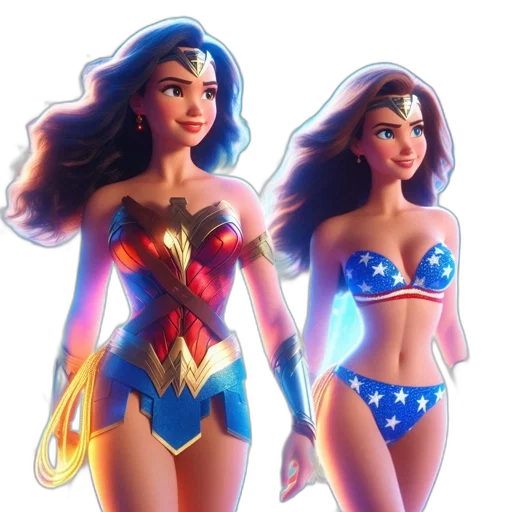 comic book art, concept art, cartoon, 3d render transparent PNG cut-out