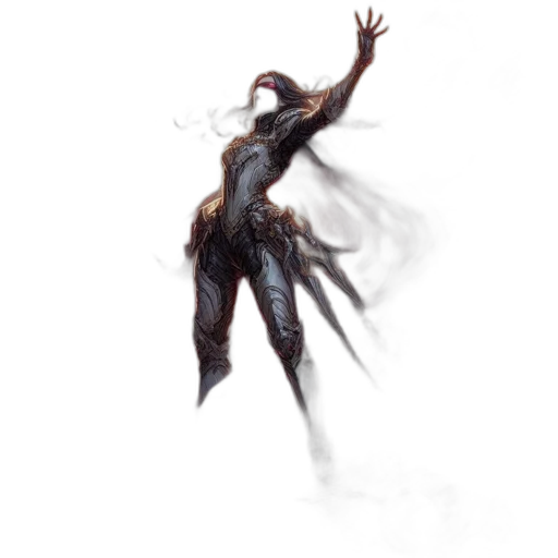 creature, dragon, staff, hair transparent PNG cut-out