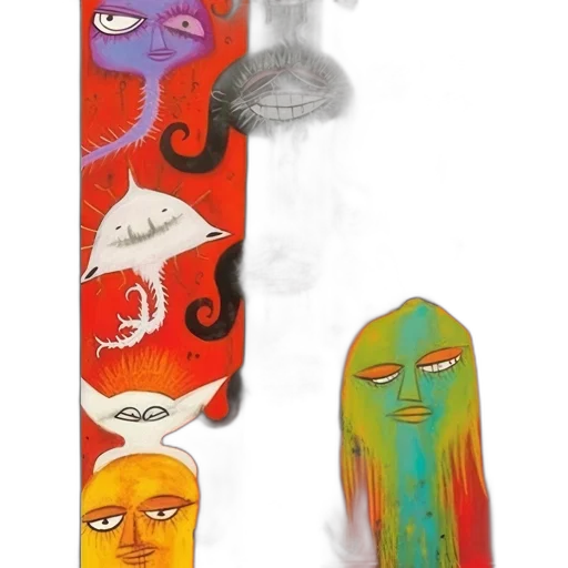 mask, staff, concept art, fantasy art transparent PNG cut-out