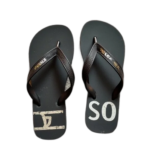 shoes, pair, worn-out, flip-flops transparent PNG cut-out