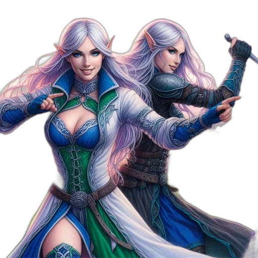 fantasy art, concept art, comic book art, pixel art transparent PNG cut-out