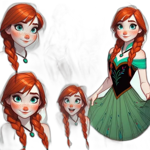 dress, concept art, fantasy art, cartoon transparent PNG cut-out
