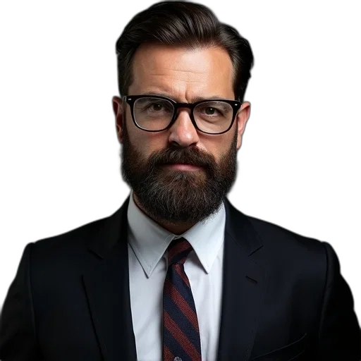 face, staff, jacket, hair transparent PNG cut-out