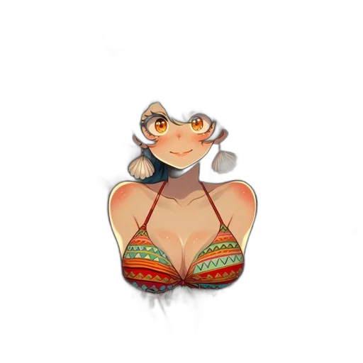 dress, jewelry, hat, pixel art transparent PNG cut-out