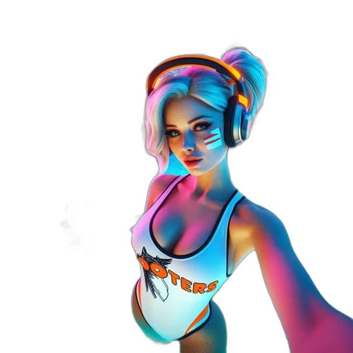 robot, pixel art, cyberpunk, concept art transparent PNG cut-out