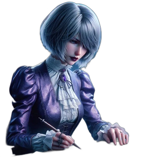 staff, jacket, face, weapon transparent PNG cut-out