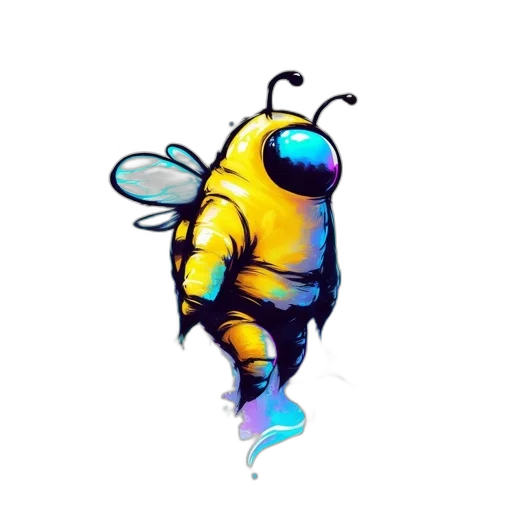 creature, robot, animal, pixel art transparent PNG cut-out