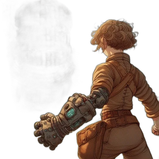 weapon, sword, robot, jacket transparent PNG cut-out