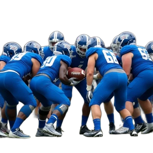 group, football, players, blue transparent PNG cut-out