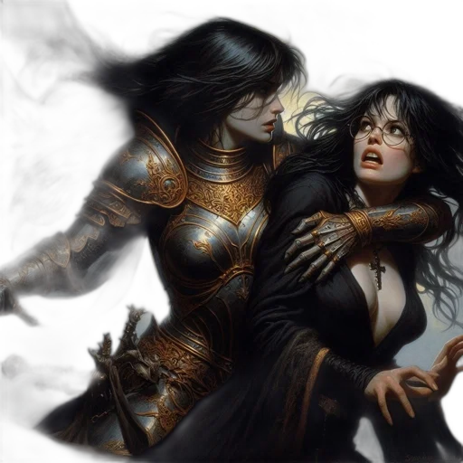 fantasy art, concept art, comic book art, photorealistic transparent PNG cut-out