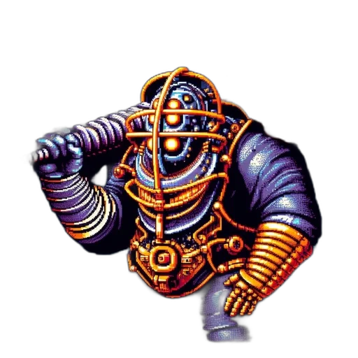 robot, staff, mask, weapon transparent PNG cut-out