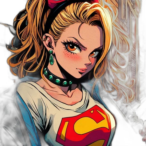 face, comic book art, cartoon, anime transparent PNG cut-out