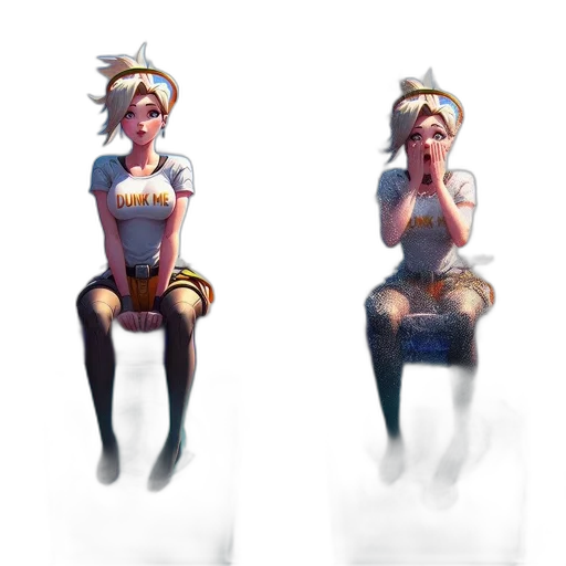 dress, crown, robot, staff transparent PNG cut-out