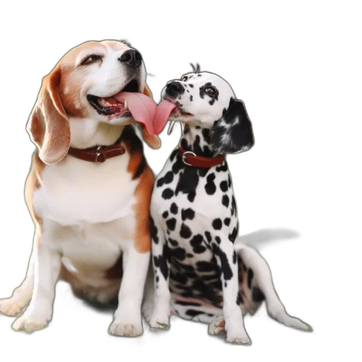 animal, photorealistic, 3d render, two transparent PNG cut-out